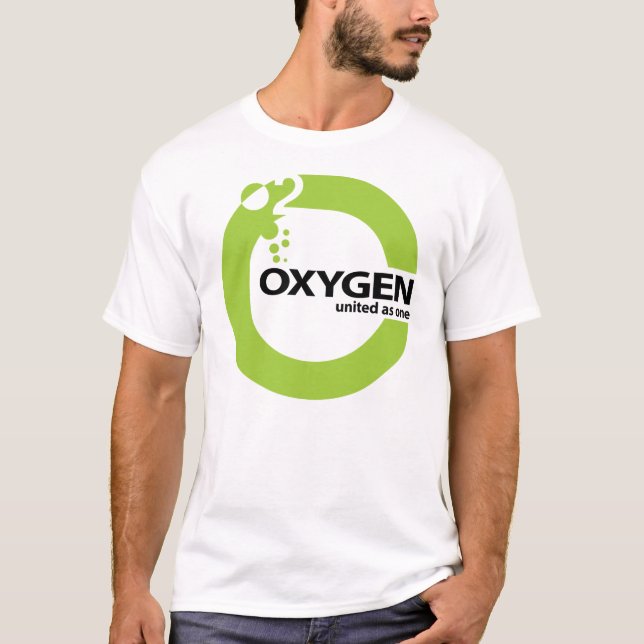 Syrelogotyp på vit tee shirt (Framsida)