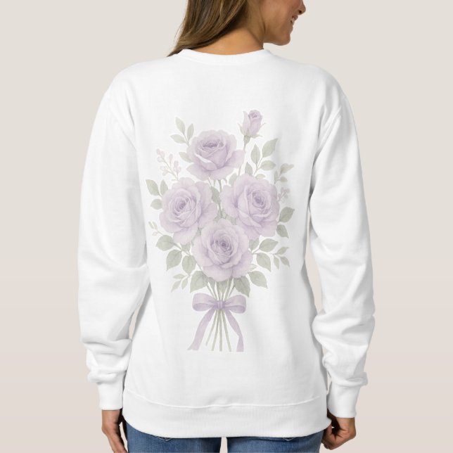 Syren Blommig Mors dag Sweatshirt T Shirt (Baksida)