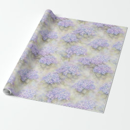 Syren Hortensia Blommig Inpackningspapper Presentpapper
