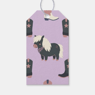 Syren Västra Cowgirl Pony Presentkort Presentetikett