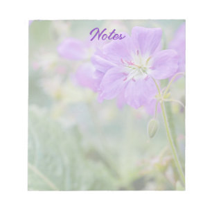 Syren Vildblomma Foto Geranium Botanisk Blomma Anteckningsblock