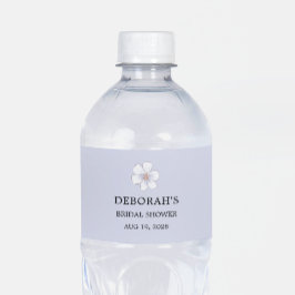 Syrenblommande Bröllopsdusch Vattenflaska Etikett
