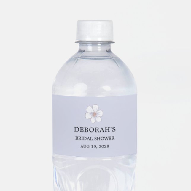 Syrenblommande Bröllopsdusch Vattenflaska Etikett (Skapare uppladdad)