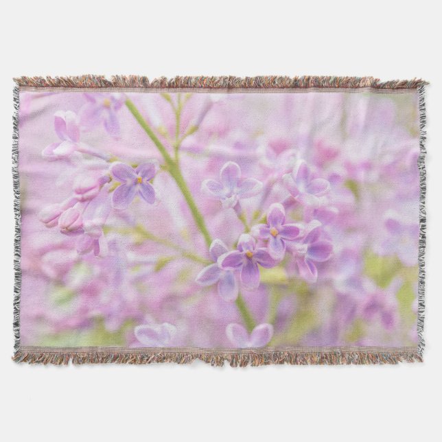 Syrenblommor dimma filt (Framsidan)