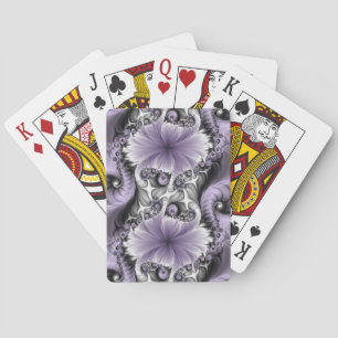 Syrenbuske Illusion Abstrakt Blommig Fraktal Konst Casinokort