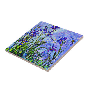 Syrener Iris konst av Claude Monet, Kakelplatta
