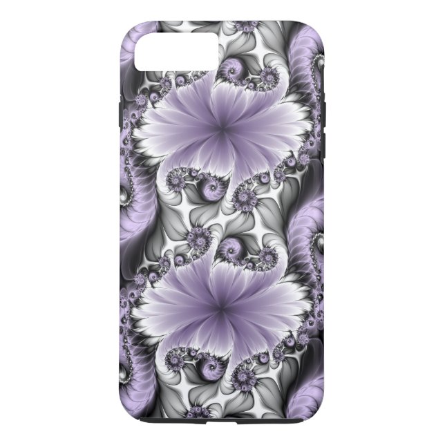 Syrenillusion Abstrakt Blommig Fraktal Konst Fanta Case-Mate iPhone Skal (Baksida)