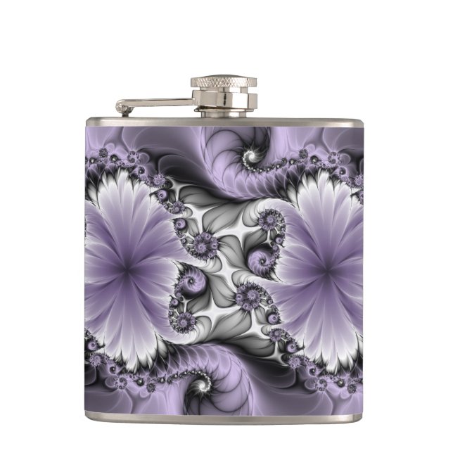 Syrenillusion Abstrakt Blommig Fraktal Konst Fanta Fickplunta (Framsidan)