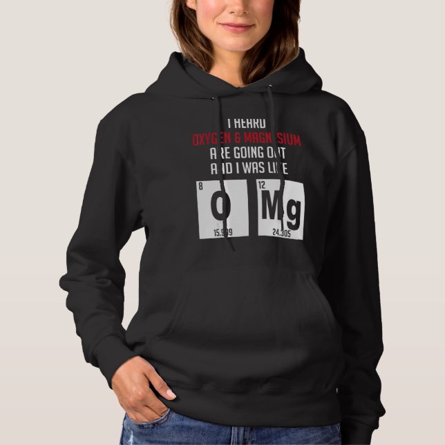 Syrgas- och magnesiumnerd-kemi t shirt (Framsida)