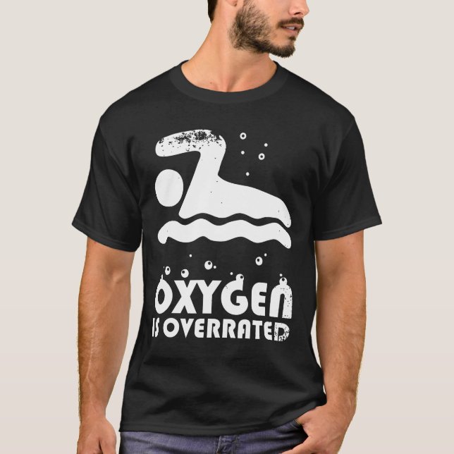Syrgas överskattad simmande Shirt T (Framsida)