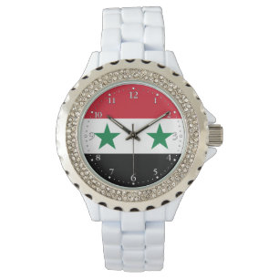 Syria gammal flagga armbandsur