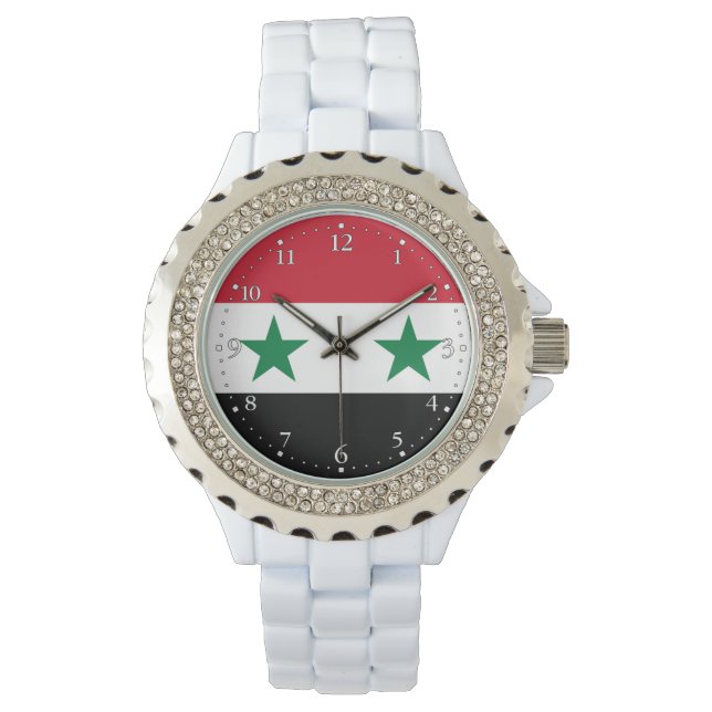 Syria gammal flagga armbandsur (Framsida)