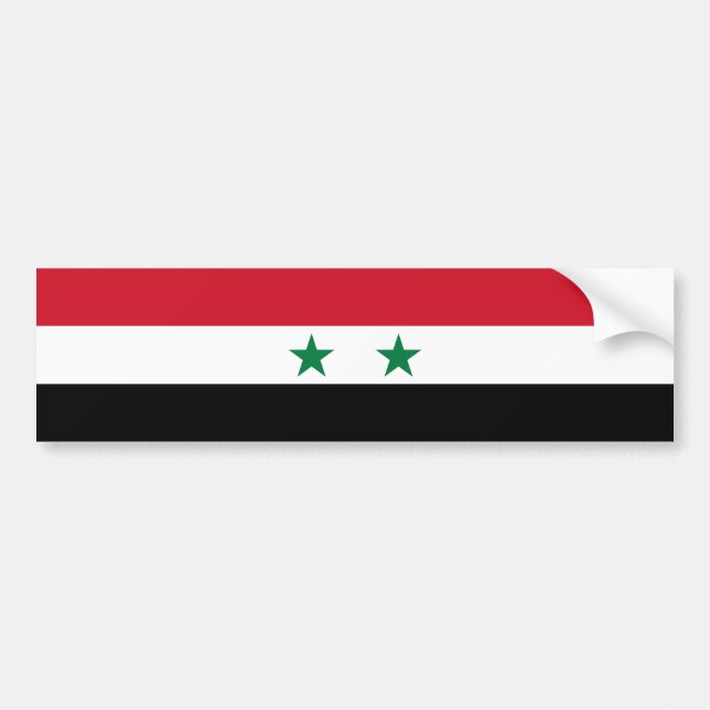 Syria gammal flagga bildekal (Framsidan)