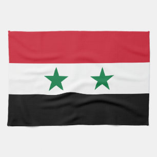 Syria gammal flagga kökshandduk