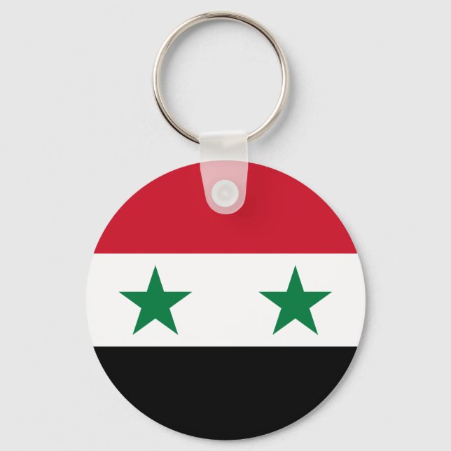 Syria gammal flagga nyckelring (Framsida)