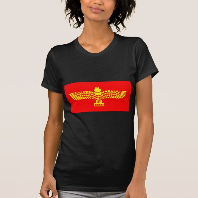 Syriac Aramaic flagga T Shirt (Framsida)
