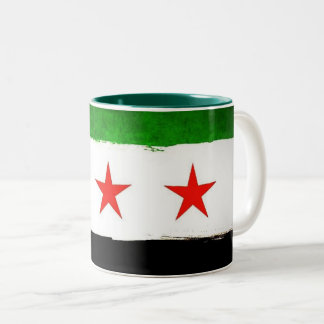 Syrian Flag Ceramic Mug Två-Tonad Mugg