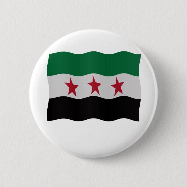 Syrian Republic Flag 1932-59 1961-63 Knapp (Framsida)