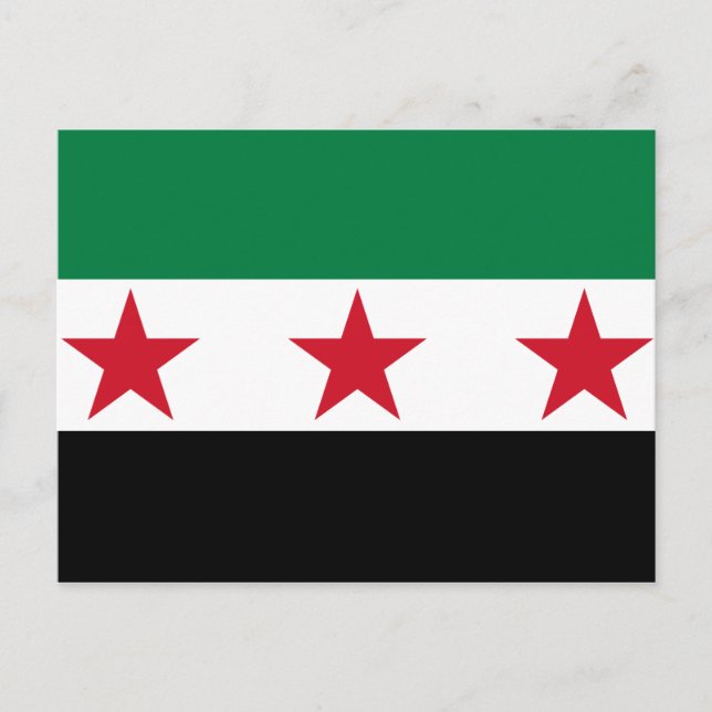 syriansk opposition vykort (Framsida)