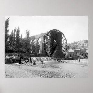 Syrianskt vatten rullar, tidiga 1900s poster