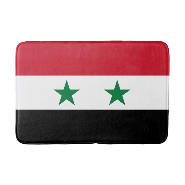 Syrias gamla flagga badrumsmatta (Framsidan)