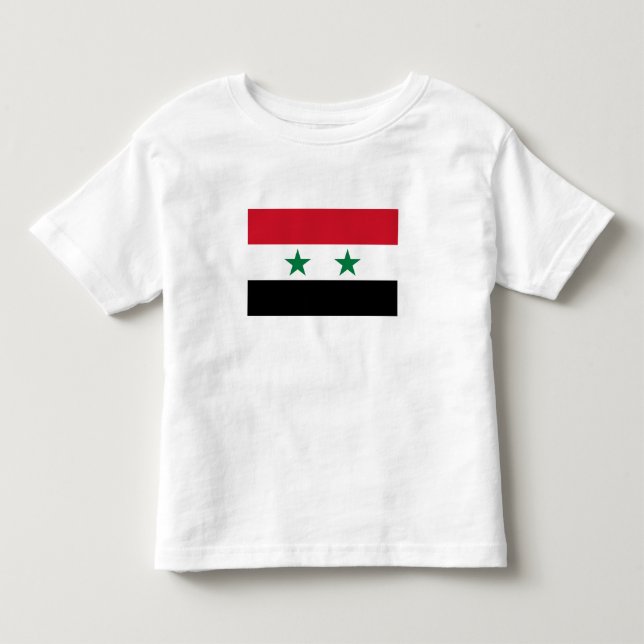 Syrias gamla flagga t shirt (Framsida)