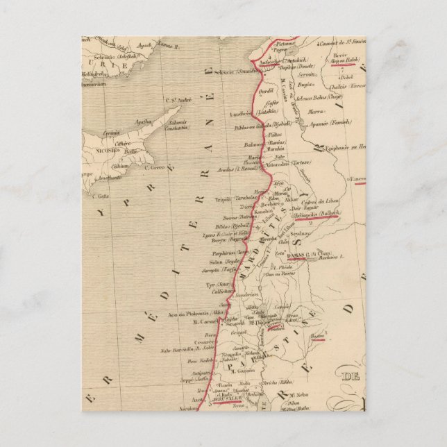 Syrie et de la Palestine, 624 apres JC Vykort (Framsida)
