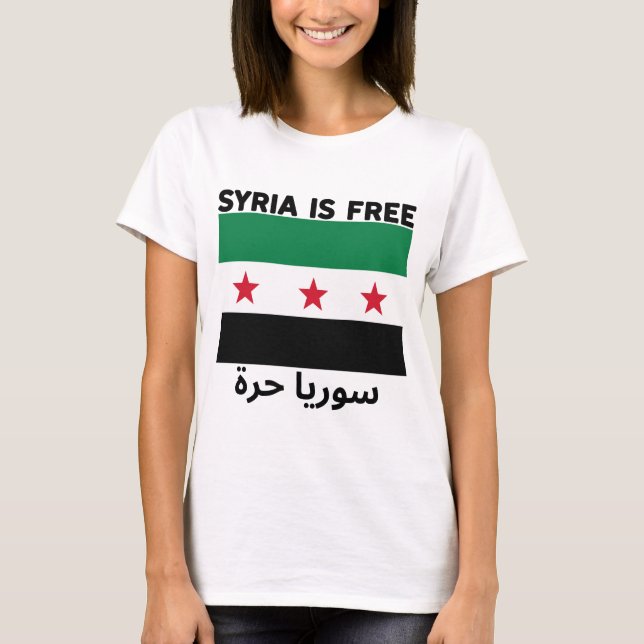 Syrien är fritt FALG T Shirt (Framsida)