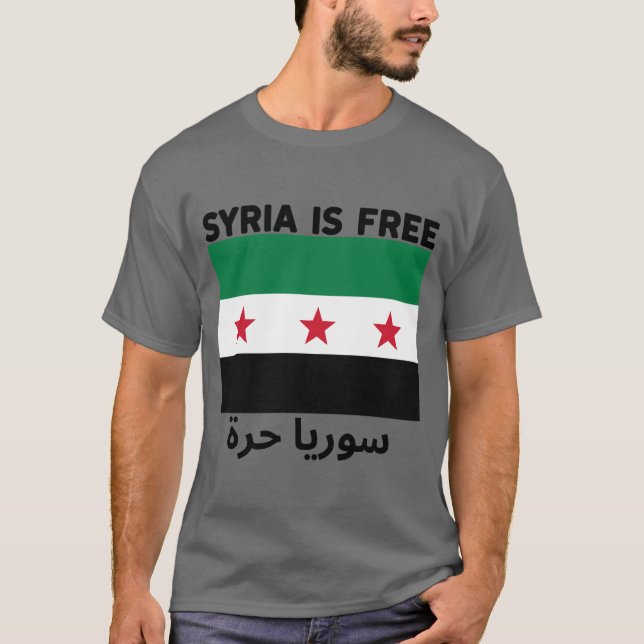 Syrien är fritt FALG T Shirt (Framsida)