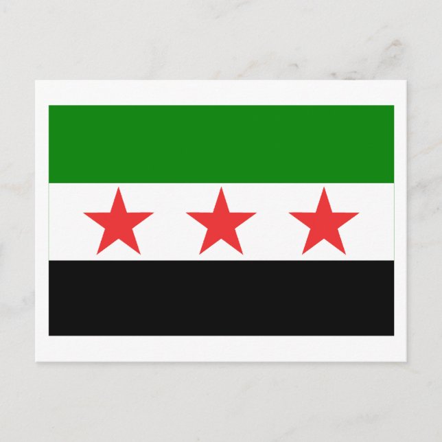 Syrien Flagga (1932-1958 och 1961-1963) Vykort (Framsida)