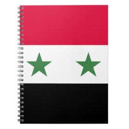Syrien flagga anteckningsbok