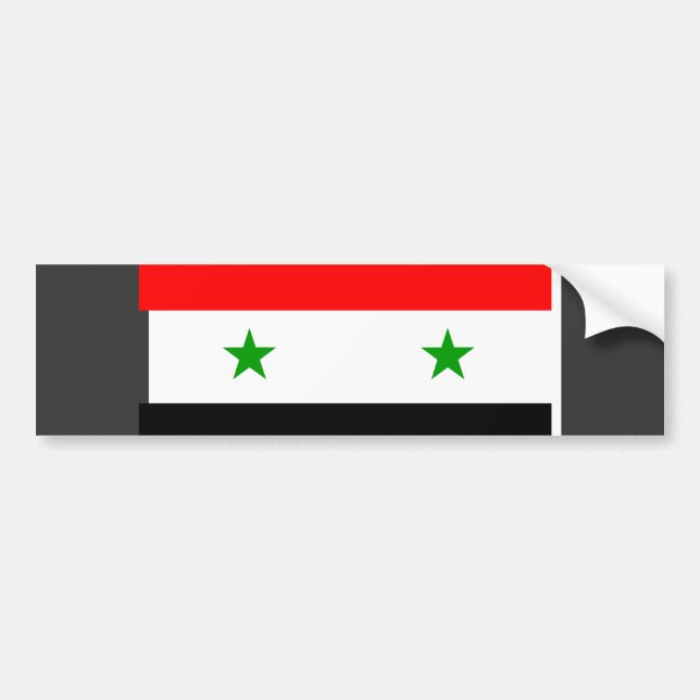 Syrien flagga bildekal (Framsidan)
