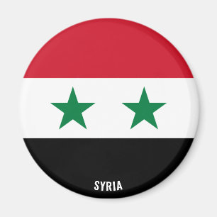 Syrien Flagga Charming Patriotic Magnet