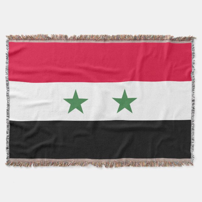Syrien flagga filt (Framsidan)
