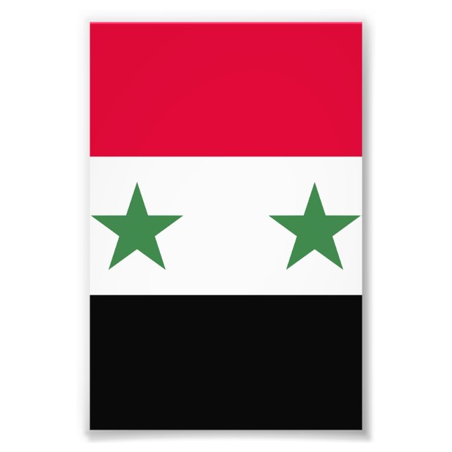 Syrien flagga fototryck (Framsidan)