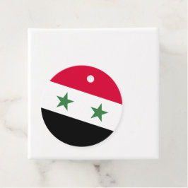 Syrien flagga gåvor etiketter