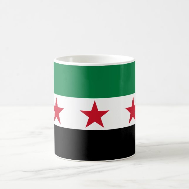 Syrien flagga kaffemugg (Center)