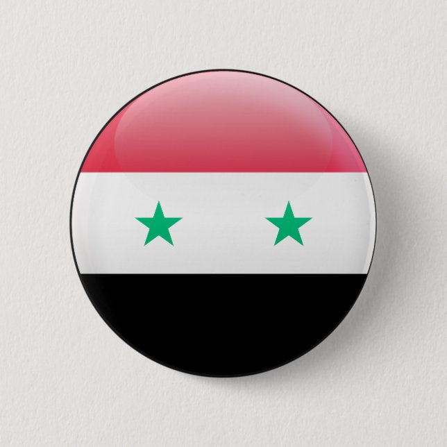 Syrien flagga knapp (Framsida)