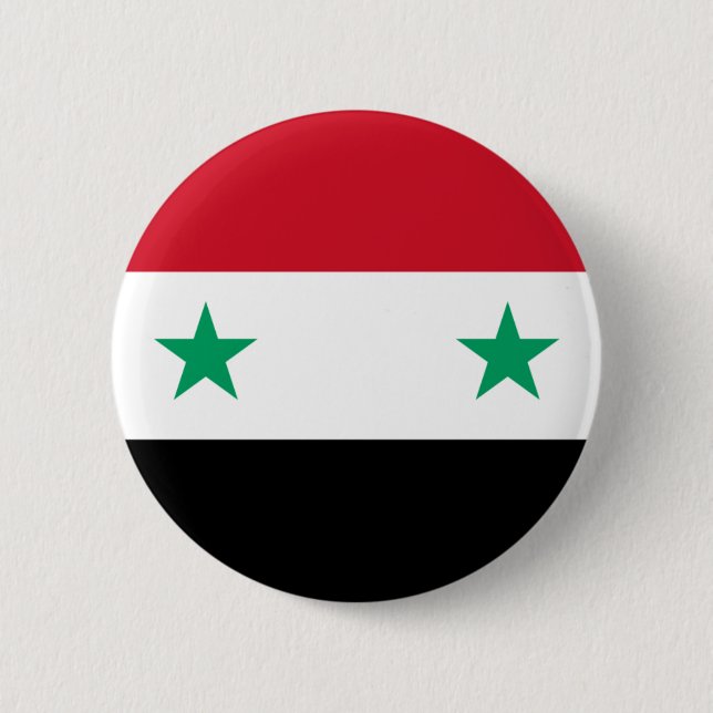 Syrien flagga knapp (Framsida)