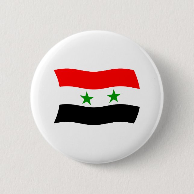 Syrien Flagga Knapp (Framsida)