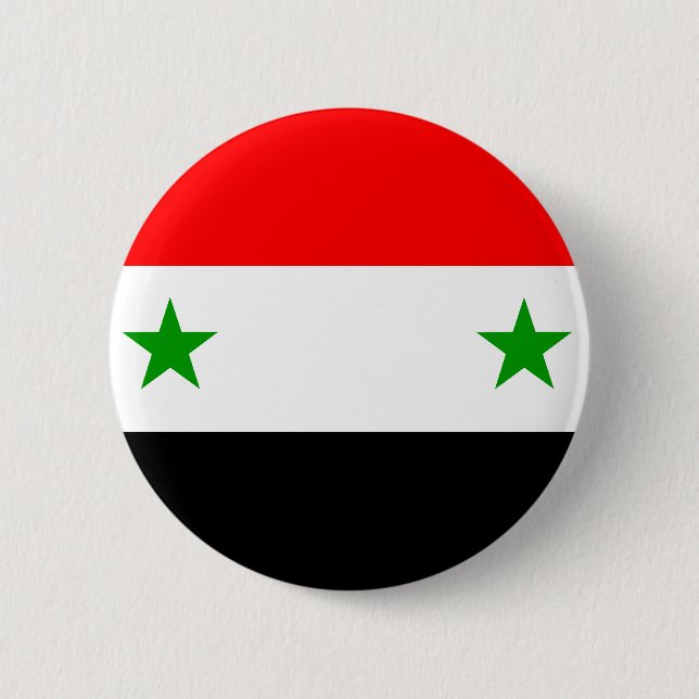 Syrien flagga knapp (Framsida)
