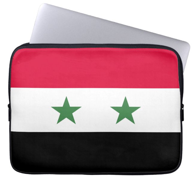 Syrien flagga laptop fodral (Framsidan)