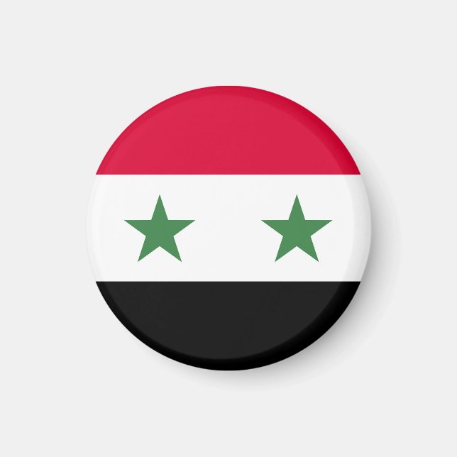 Syrien flagga magnet (Framsidan)