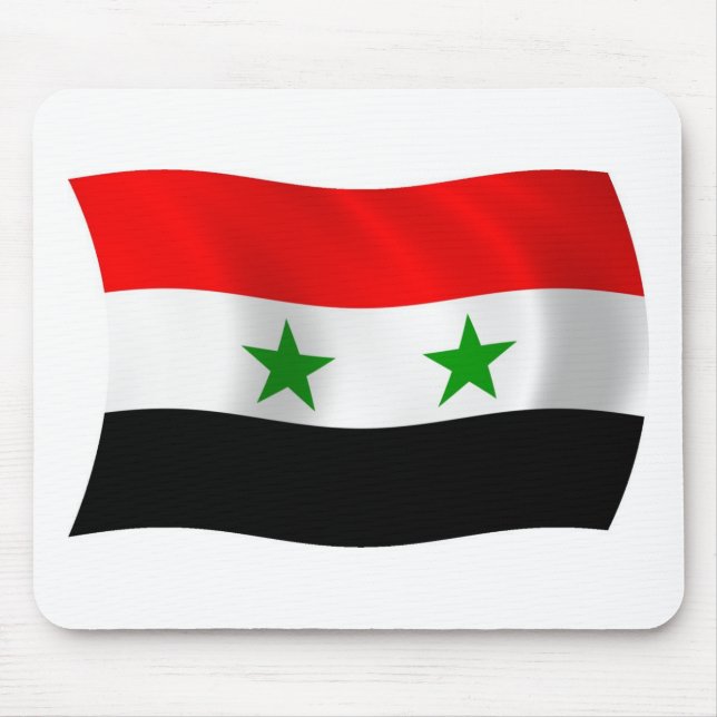 Syrien Flagga Mousepad Musmatta (Framsidan)