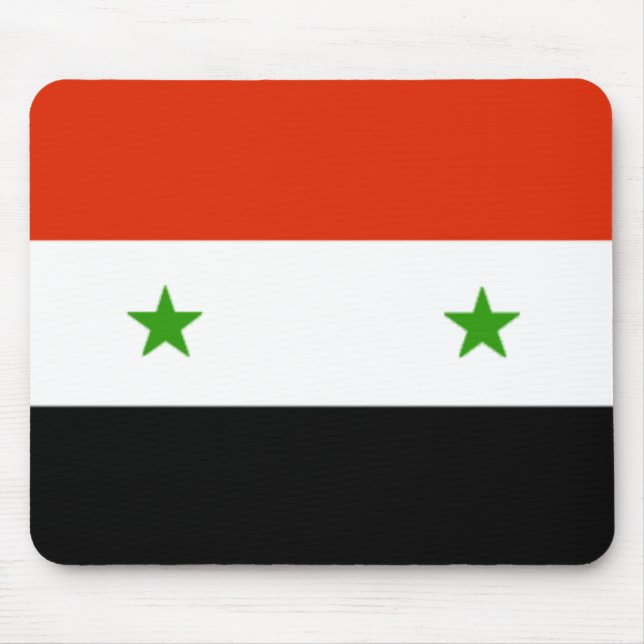 Syrien flagga Mousepad Musmatta (Framsidan)
