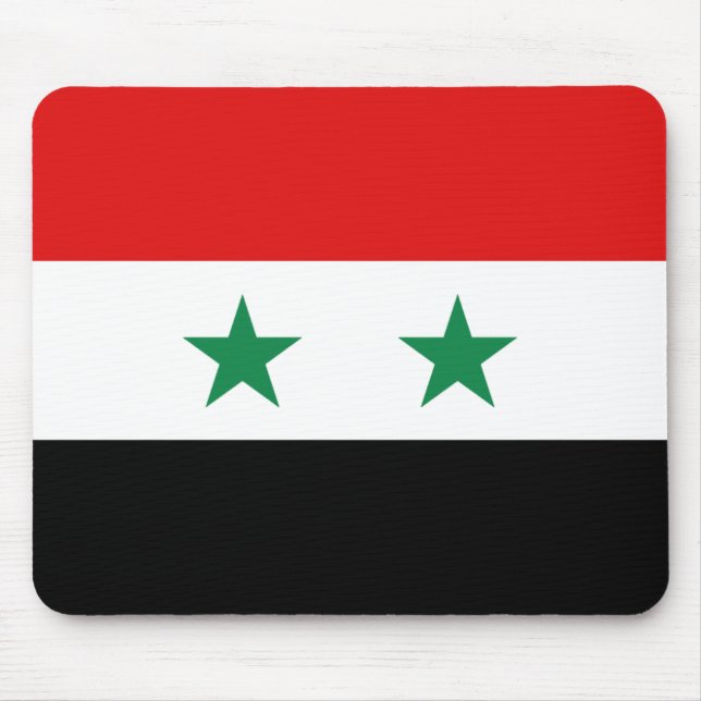 Syrien flagga Mousepad Musmatta (Framsidan)