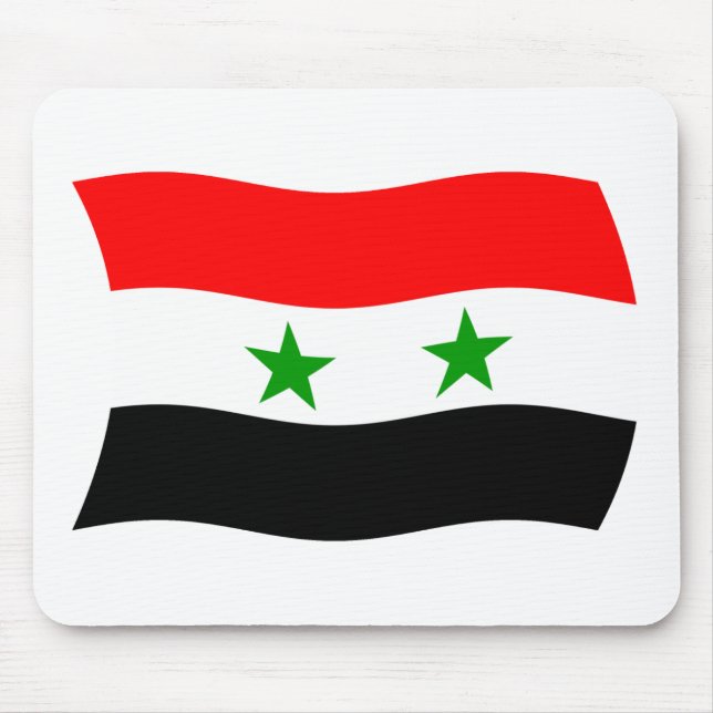 Syrien Flagga Mousepad Musmatta (Framsidan)