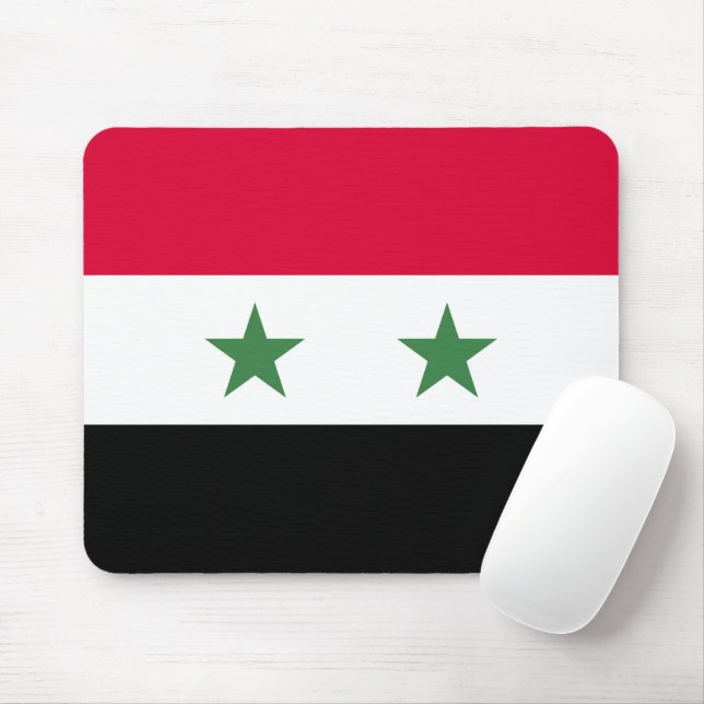 Syrien flagga musmatta (Med mus)