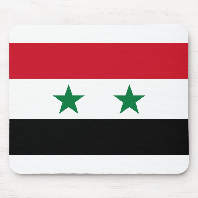Syrien Flagga Musmatta (Framsidan)