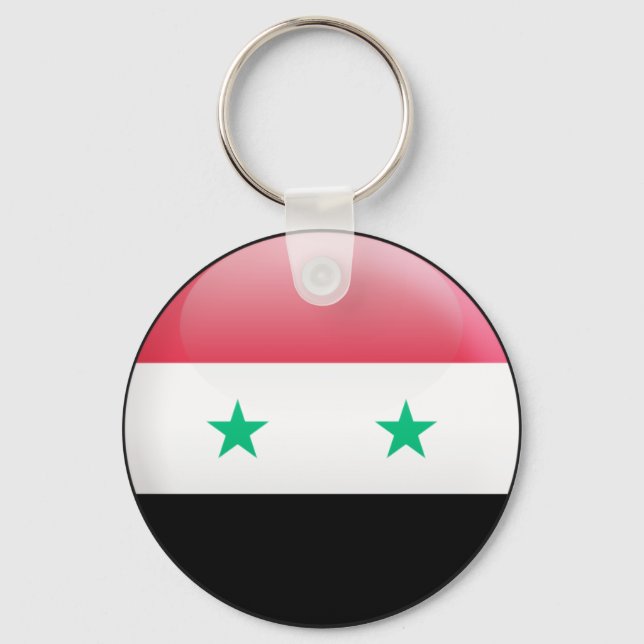 Syrien Flagga Nyckelring (Framsida)